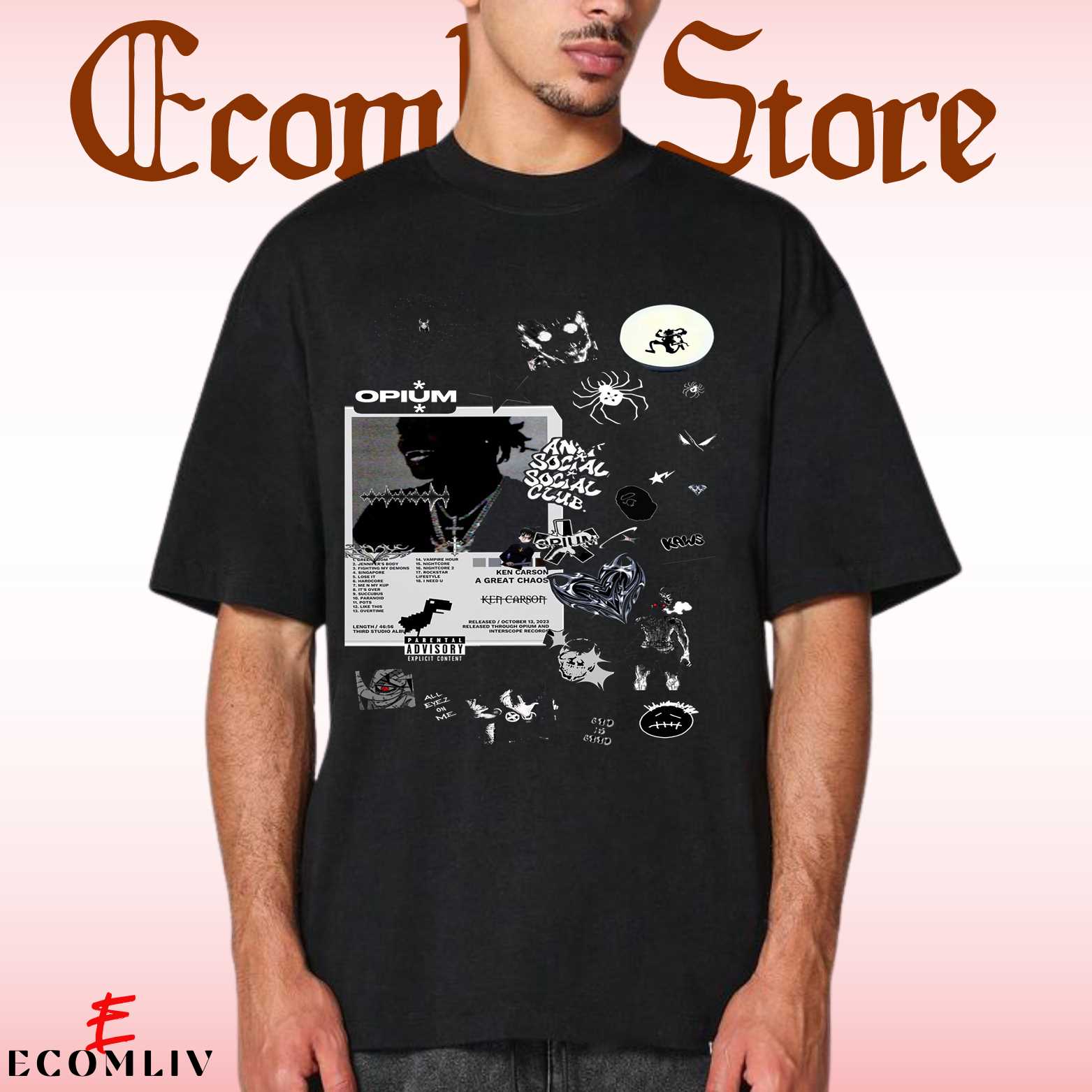Ken Carson Graphic Tee, Ken Carson Tour Rap T-Shirt, Vintage Rap Shirt
